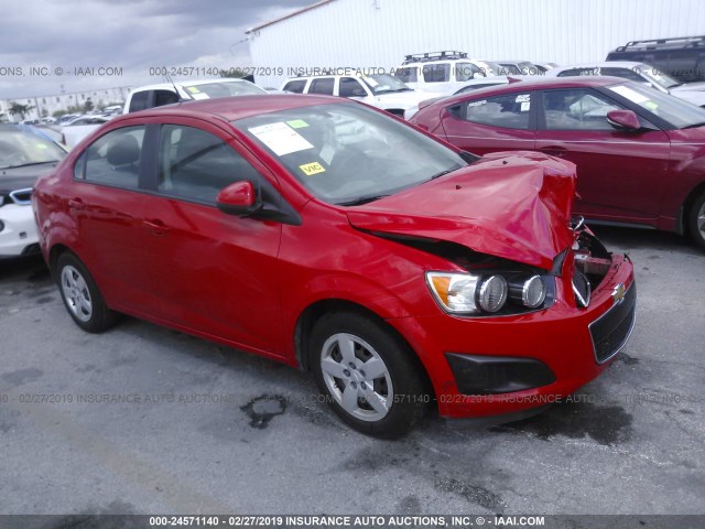 1G1JA5SHXE4110080 - 2014 CHEVROLET SONIC LS 红色 照片 1