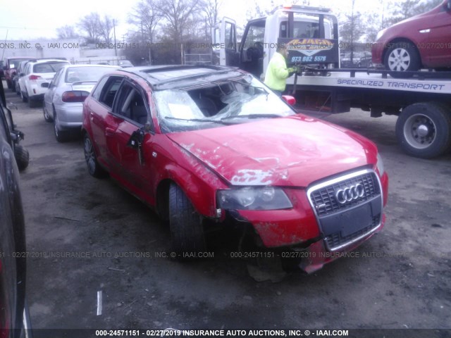 WAUHF78P17A185009 - 2007 AUDI A3 2 RED photo 6