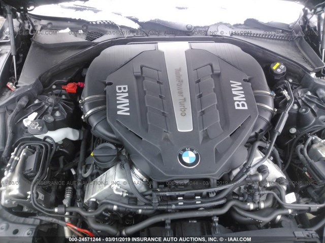 WBA6D6C51HG388297 - 2017 BMW 650 XI/GRAN COUPE BLACK photo 10