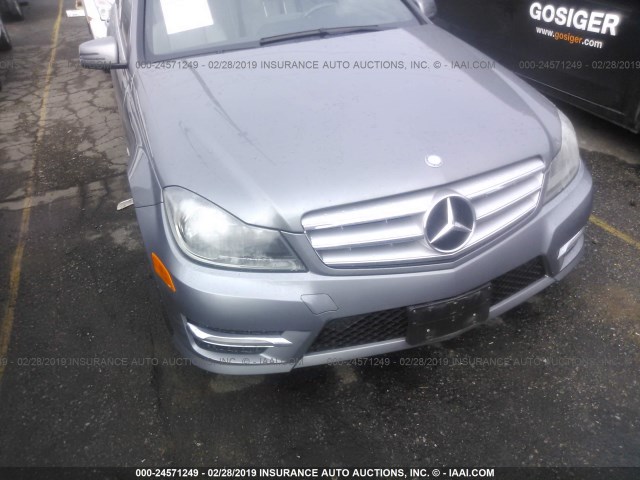 WDDGF5HB2CR216731 - 2012 MERCEDES-BENZ C 350 SILVER photo 6