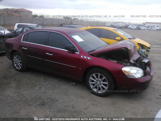 1G4HD57M39U102049 - 2009 BUICK LUCERNE CXL RED photo 1