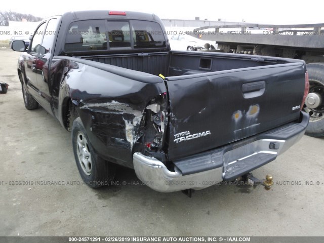 5TETX22N76Z289190 - 2006 TOYOTA TACOMA ACCESS CAB შავი ფოტო 3