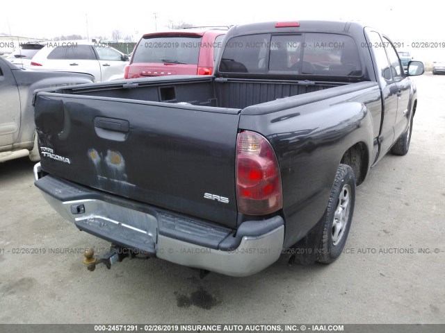 5TETX22N76Z289190 - 2006 TOYOTA TACOMA ACCESS CAB შავი ფოტო 4