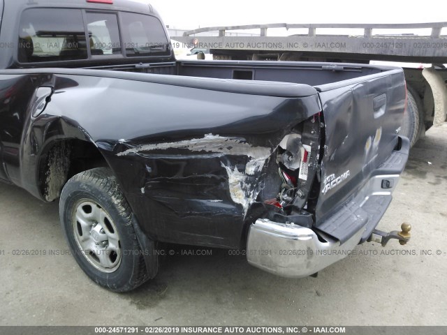 5TETX22N76Z289190 - 2006 TOYOTA TACOMA ACCESS CAB შავი ფოტო 6