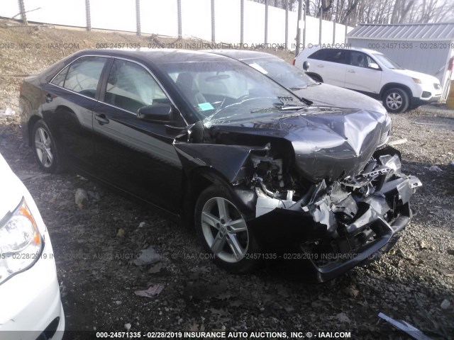 4T1BF1FKXEU761717 - 2014 TOYOTA CAMRY L/SE/LE/XLE BLACK photo 1