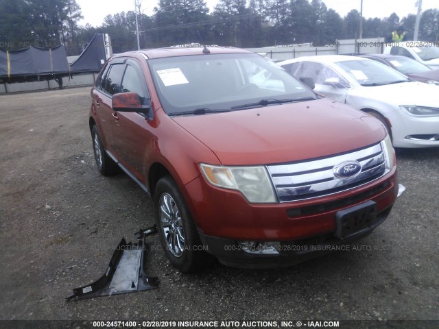 2FMDK38C68BA78557 - 2008 FORD EDGE SEL ORANGE photo 1