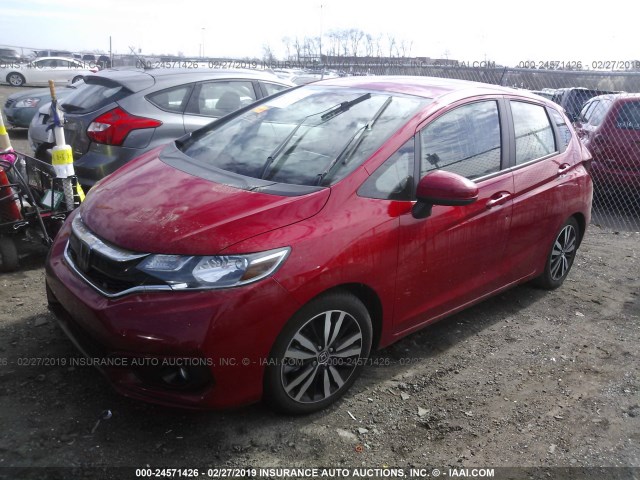 3HGGK5H88JM725202 - 2018 HONDA FIT EX/EXL RED photo 2