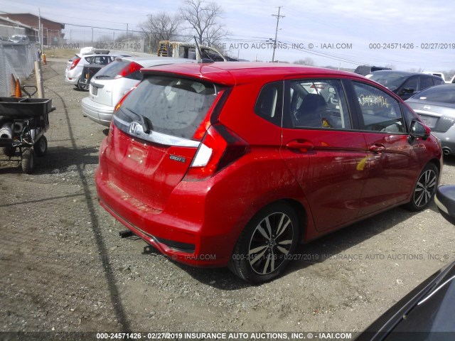 3HGGK5H88JM725202 - 2018 HONDA FIT EX/EXL RED photo 4