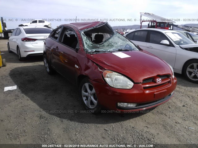 KMHCN36C89U123242 - 2009 HYUNDAI ACCENT SE RED photo 1