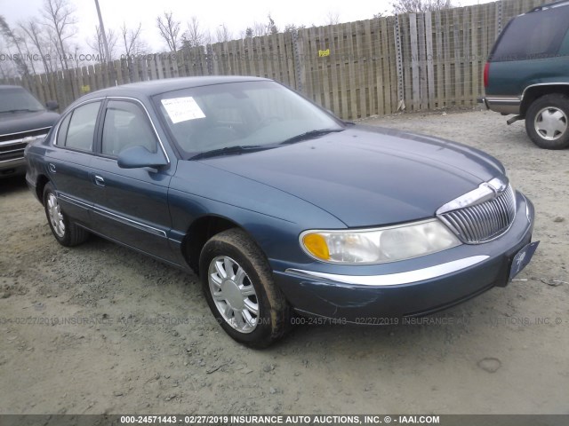 1LNHM97V91Y619319 - 2001 LINCOLN CONTINENTAL  Niebieski zdjęcie 1