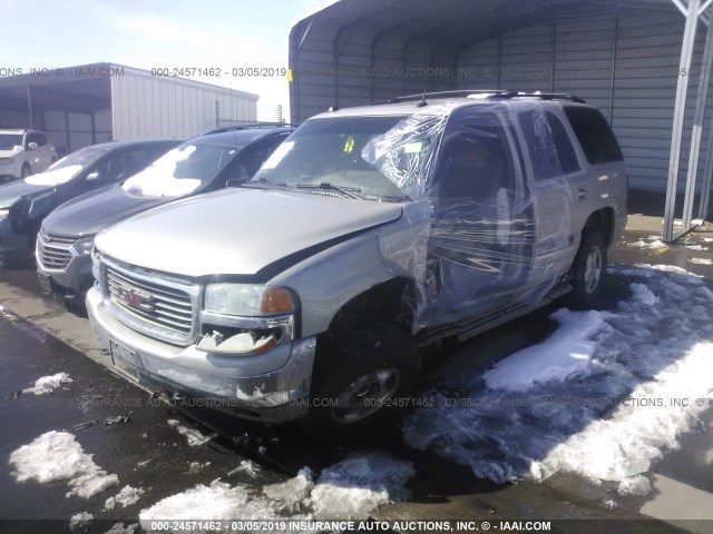 1GKEK13Z14R130827 - 2004 GMC YUKON SILVER photo 2