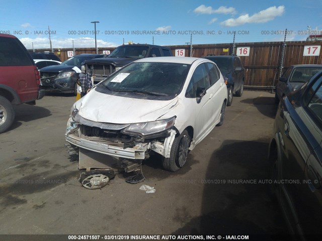 3HGGK5H63JM706474 - 2018 HONDA FIT SPORT WHITE photo 2