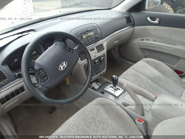 5NPEU46FX6H061302 - 2006 HYUNDAI SONATA GLS/LX BLUE photo 5