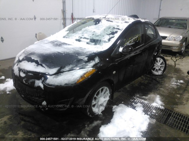JM1DE1KY0C0147855 - 2012 MAZDA MAZDA2 Dark Blue photo 2