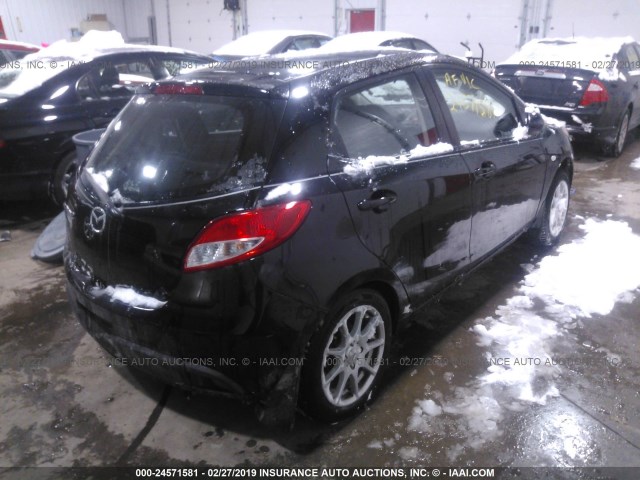 JM1DE1KY0C0147855 - 2012 MAZDA MAZDA2 Dark Blue photo 4