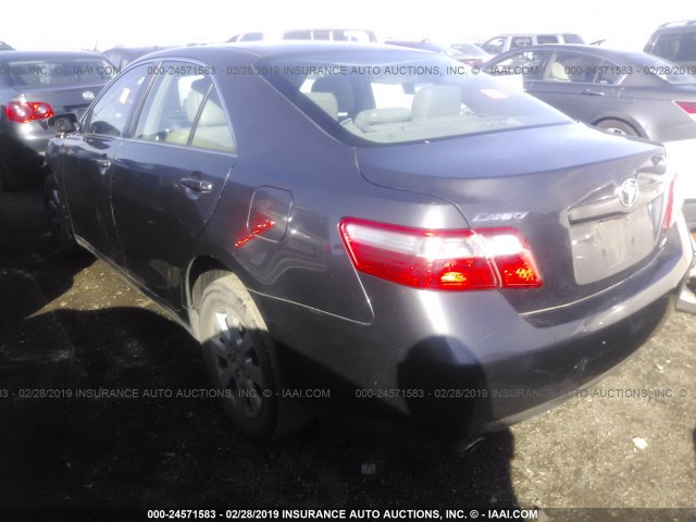 4T1BK46K07U538277 - 2007 TOYOTA CAMRY NEW GENERAT LE/XLE/SE GRAY photo 3