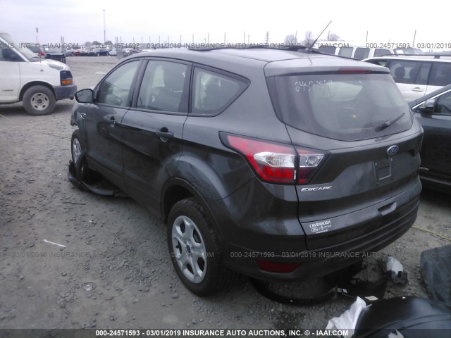 1FMCU0F74JUD14634 - 2018 FORD ESCAPE S GRAY photo 3