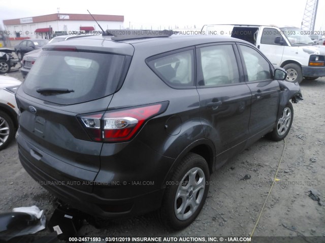 1FMCU0F74JUD14634 - 2018 FORD ESCAPE S GRAY photo 4