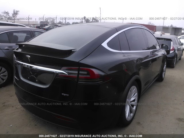 5YJXCBE23HF050514 - 2017 TESLA MODEL X BLACK photo 4