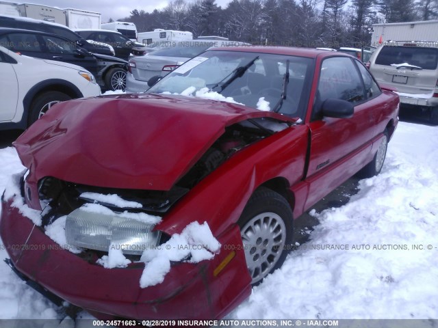 1G3NL12T7VM305554 - 1997 OLDSMOBILE ACHIEVA SC RED photo 2