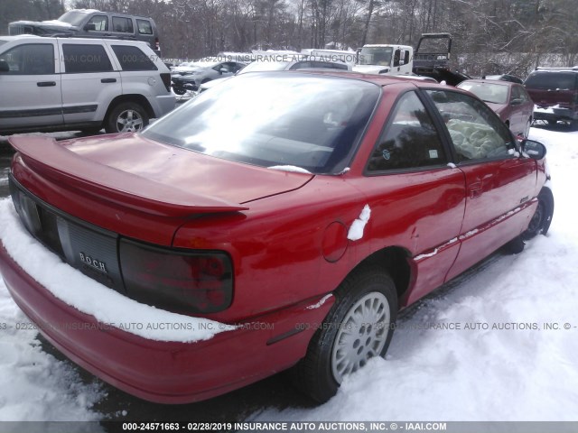 1G3NL12T7VM305554 - 1997 OLDSMOBILE ACHIEVA SC RED photo 4