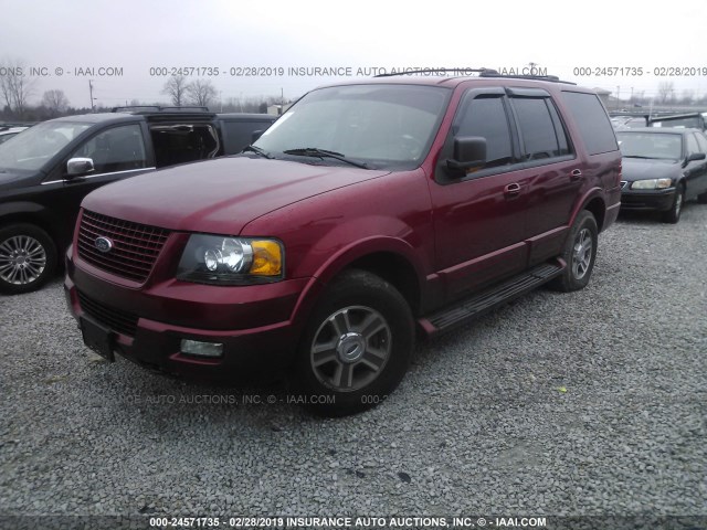 1FMPU18L44LB24019 - 2004 FORD EXPEDITION EDDIE BAUER RED photo 2