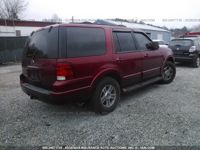 1FMPU18L44LB24019 - 2004 FORD EXPEDITION EDDIE BAUER RED photo 4