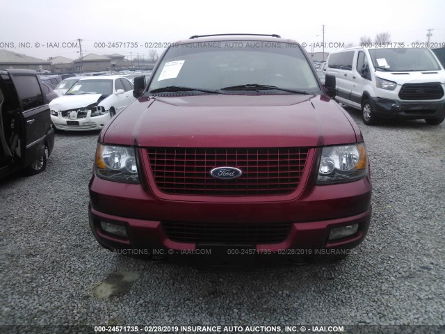 1FMPU18L44LB24019 - 2004 FORD EXPEDITION EDDIE BAUER RED photo 6