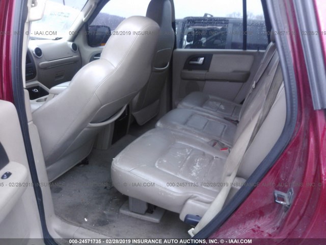 1FMPU18L44LB24019 - 2004 FORD EXPEDITION EDDIE BAUER RED photo 8