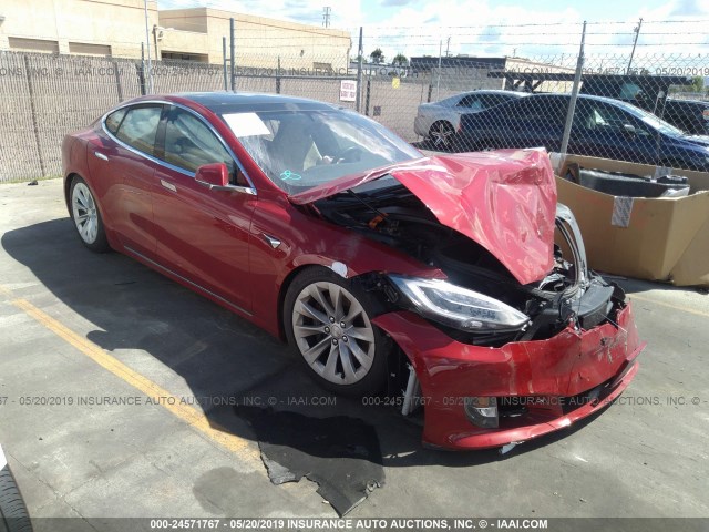 5YJSA1E19GF169734 - 2016 TESLA MODEL S Կարմիր լուսանկար 1