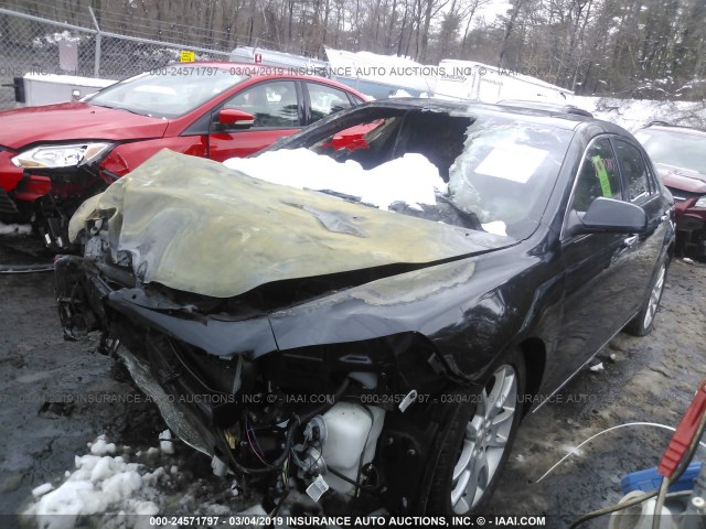 1G1ZE5E71AF239883 - 2010 CHEVROLET MALIBU LTZ BLACK photo 2