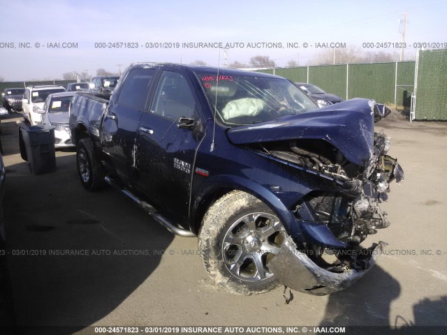 1C6RR7NTXDS683576 - 2013 RAM 1500 LARAMIE BLUE photo 1