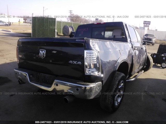 1C6RR7NTXDS683576 - 2013 RAM 1500 LARAMIE BLUE photo 4