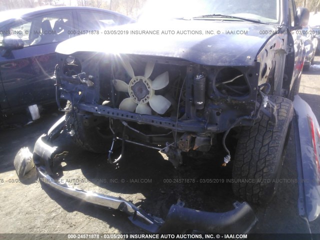 5TEHN72N31Z776307 - 2001 TOYOTA TACOMA DOUBLE CAB 黑色 照片 6