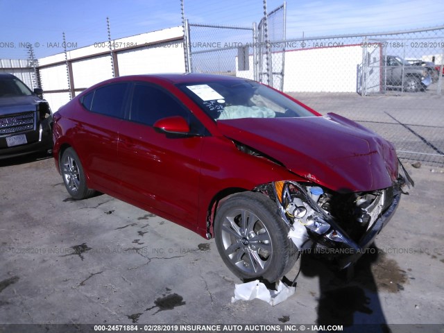 5NPD84LF3HH155755 - 2017 HYUNDAI ELANTRA SE/VALUE/LIMITED MAROON photo 1