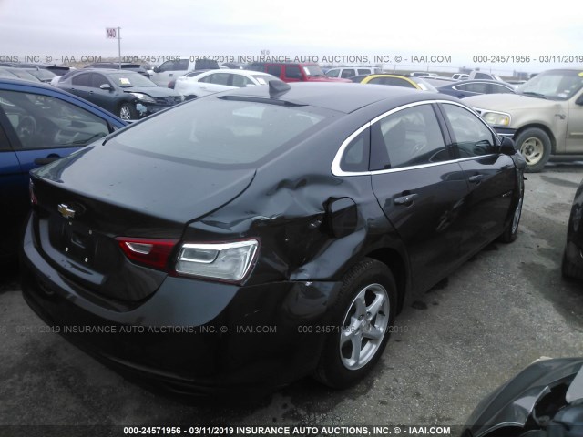 1G1ZB5ST0HF183326 - 2017 CHEVROLET MALIBU LS GRAY photo 4