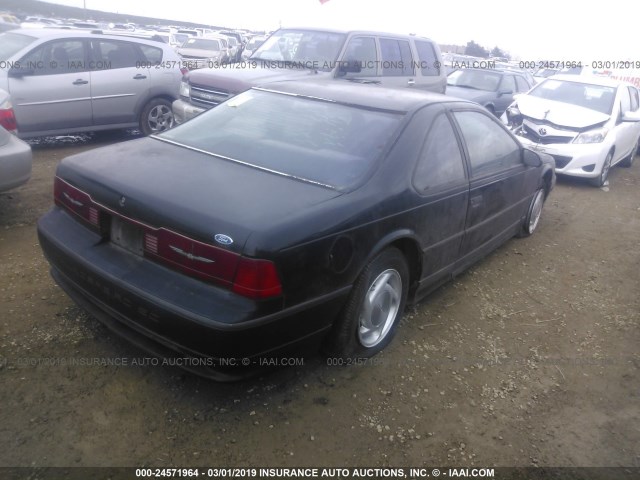 1FAPP64RXLH118347 - 1990 FORD THUNDERBIRD SUPER COUPE BLACK photo 4