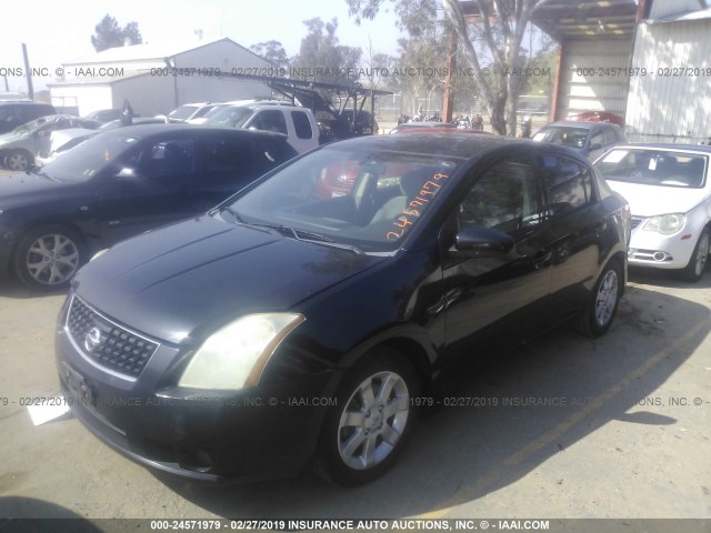 3N1AB61E98L620827 - 2008 NISSAN SENTRA 2.0/2.0S/2.0SL BLACK photo 2