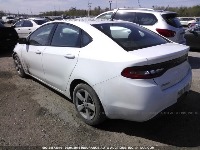 1C3CDFBB6FD159193 - 2015 DODGE DART SXT WHITE photo 3