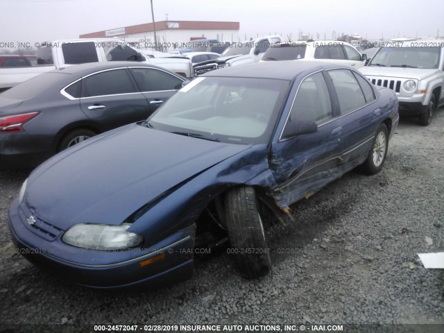 2G1WL52M1T1161294 - 1996 CHEVROLET LUMINA Dark Blue photo 2