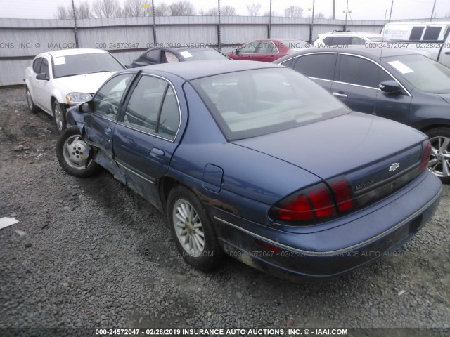 2G1WL52M1T1161294 - 1996 CHEVROLET LUMINA Dark Blue photo 3