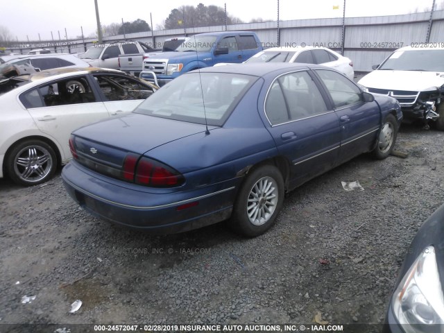 2G1WL52M1T1161294 - 1996 CHEVROLET LUMINA Dark Blue photo 4