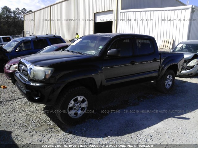 3TMJU62N25M008013 - 2005 TOYOTA TACOMA DOUBLE CAB PRERUNNER BLACK photo 2