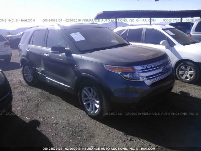 1FM5K7D84FGA14326 - 2015 FORD EXPLORER XLT GRAY photo 1