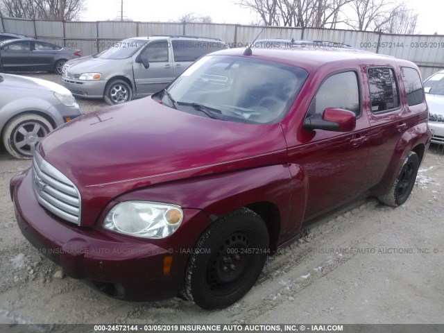 3GNBABDBXAS585913 - 2010 CHEVROLET HHR LT RED photo 2