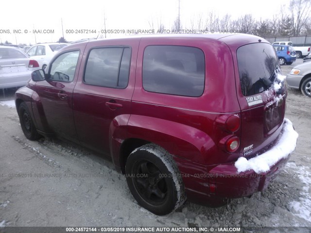 3GNBABDBXAS585913 - 2010 CHEVROLET HHR LT RED photo 3