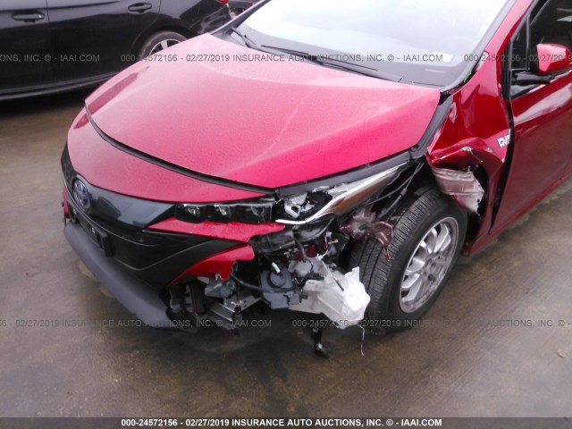 JTDKARFPXJ3083855 - 2018 TOYOTA PRIUS PRIME  红色 照片 6