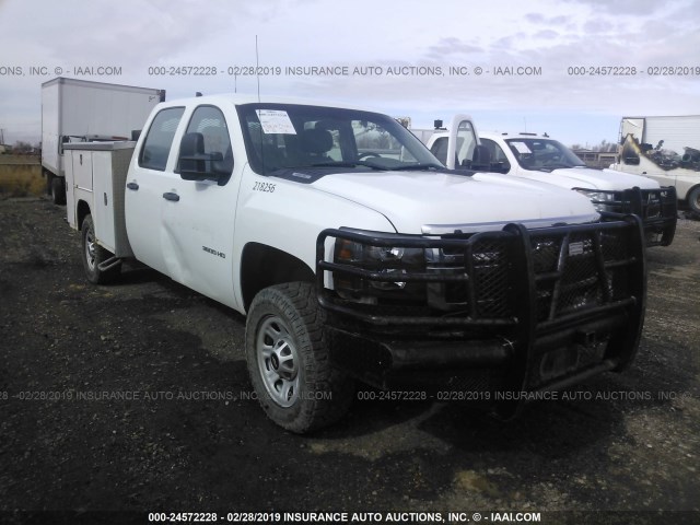 1GC4KZCG2CF218256 - 2012 CHEVROLET SILVERADO K3500 WHITE photo 1