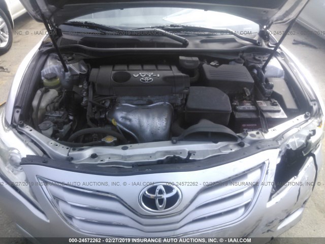 4T1BF3EK0AU504959 - 2010 TOYOTA CAMRY SE/LE/XLE 银色 照片 10