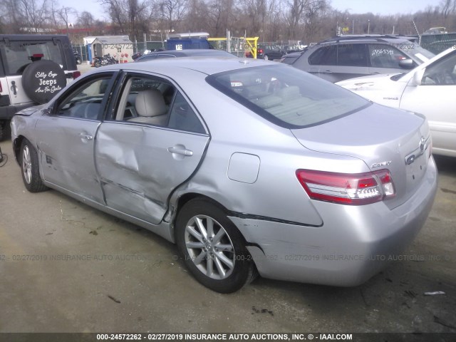 4T1BF3EK0AU504959 - 2010 TOYOTA CAMRY SE/LE/XLE 银色 照片 3